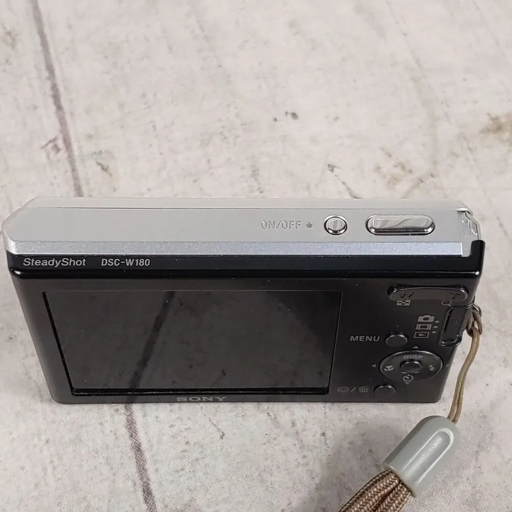 Sony Cyber-shot DSC-W180 Digital Camera 10.1 MP 3x Optical Zoom - TESTED WORKING